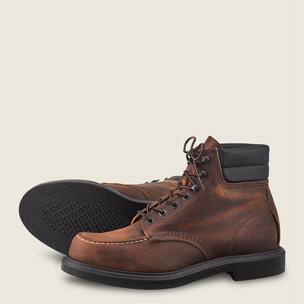 Red Wing Heritage Bot Erkek - Classic Supersole - 6-Inchr Rough & Tough Deri - Koyu Kahverengi - 78I